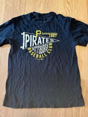 Pittsburgh Pirates Black & Yellow Baseball Tee Club Short Sleeve Bucs MLB Unisex
